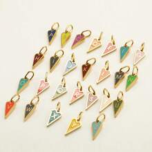 1 Cute Stainless Steel Pendant With 26 Colorful Heart Letters A-Z, Suitable For Bracelets, Necklaces, Earrings, Jewelry Making, Versatile For Daily Parties, And Gift Giving - Multicolor - View 2