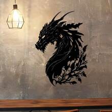 Stunning Metal Dragon Head Wall Decor - Ideal For Home Decoration, Living Room, Bedroom And Outdoor Spaces - Perfect Housewarming Or Holiday Gift