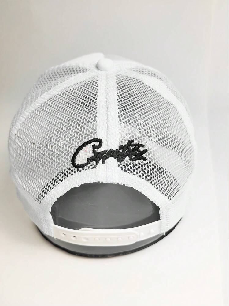 1 件刺绣五角星棒球网帽，可调节户外防晒休闲帽，适合春秋旅行海滩度假，男女通用 Y2K 风格 - 刺繡 - 查看 7