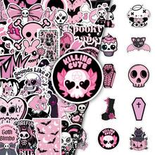 50pcs Dark Aesthetic Goth Inspired Creative File Folder Calendar Wall Decor Stickers - Multicolor - View 2