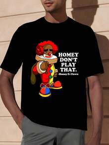 Camiseta "No juegues con ese payaso" - Negro - Ver 1