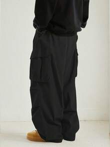 Men's Casual Fashion Cargo Pants With Multiple Pockets, For Autumn/Winter, For Fall