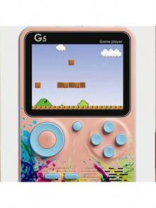 1pc Portable Handheld Game Console With Wired Controller Support, Suitable For Multiplayer And TV Connection. Lightweight And Compact, With Rich Content Library And Long-Lasting Battery, Ideal For Outdoor Gaming. Perfect Birthday Gift, Package Includes Game Console, TV Connection Cable, USB Charging Cable, And User Manual, 400mAh Lithium Battery - Multicolor - View 4