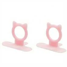 Asa de elevación del asiento del inodoro de silicona - Agarre ergonómico, diseño higiénico sin contacto, accesorio de baño duradero para facilitar la elevación (negro, se ajusta al estándar)