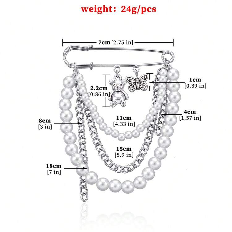 1 chiếc trâm cài áo thời trang mạ hợp kim hình ngôi sao dành cho nữ làm quà tặng hẹn hò - ZW3348 - Xem 4