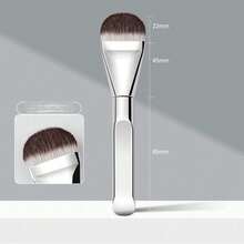 New Tongue-Shaped Foundation Brush - Ultra-Thin And Traceless Foundation - Flat-Head Foundation Brush - Special-Shaped Fan-Shaped Makeup Tool - Beauty Tool-Beauty Artifact,Travel,Travel Essential,Valentine's Day,Cheap,Travel Makeup Brush,Gifts For Women,Makeup Artist,Professional Complete Makeup Kit - Silver - View 6
