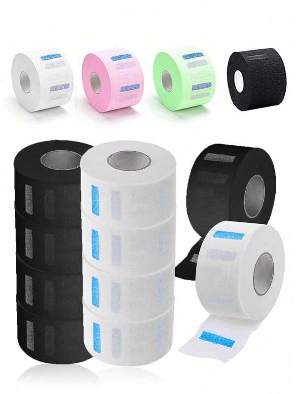 5 Rolls Disposable Barber Neck Strips Paper Tissue Band Wrap, Professional For Salon Haircut Spa MassageFor Hairdressing And Barber Shop, Prevent Splitting Hair, Colorful Neck Wrap For Hair Dyeing And Water Resistant Hair Styling Perm Paper,Hair,Travel,Hair Products,Hair Tools,Hair Stuff,Barber,Barber Accessories,Barbershop,Hairdressing Equipment