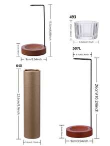 1pc/Set Hanging Incense Burner With Base, Incense Stick Holder, Zen-Style Indoor Wooden Decor (Incense Not Included), Modern Creative Incense Burner, Suitable For Home Prayer, Home Decor, Office Decor, Can Be Used As Holiday Gift, Back To School Gift, Souvenir Or Living Room Decor, Girlfriend Gift, Birthday And Graduation Gift, Ramadan Utensils, Ramadan Purposes, Ramadan Gifts, Eid Giveaways - Multicolor - View 3