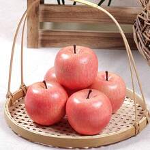 Artificial Apple Christmas Eve Simulation Fruit Home Kitchen Party Decoration 6PCS