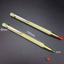 2X SCRIBERTool Tungsten Engineering Point Scriber Sheet Carbide Metal Pen Tipped - Gold - View 5