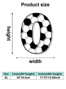 1 buc. Placă metalică clasică cu litere numerice și numere de fotbal, semn metalic combinat, stil fotbal, numere și litere care pot fi asamblate liber DIY, decor de perete metalic de înaltă calitate, potrivit pentru artă murală acasă și birou, decorarea casei, decorul dormitorului, decorul camerei de zi, decorul grădinii, decorul curții, cadou ideal pentru pasionații de sport, placă metalică modernă personalizată clasică cu inițiale și numere pentru intrare, cadou ideal pentru casă, cadou de sărbători, cadou de ziua de naștere, cadou de casă nouă. - Multicolor 1 - Vizualizare 16