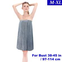 1 件装珊瑚绒浴袍，带贴纸和松紧带，多种尺寸，完美贴合，舒适，吸水可穿戴浴巾，女士浴裙，浴巾，桑拿海滩泳池健身房旅行睡袍，浴室必备用品，学校，返校，旅行，旅行必需品，家居必需品，毛巾，皮肤护理