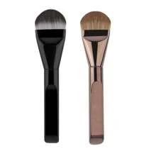 1/2/3/4 pezzi Pennelli per fondotinta, Pennello piatto ultra sottile per fondotinta, Pennello tondo per contouring del viso, Pennello piatto per contouring, Multiuso