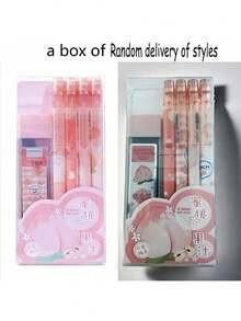 Peach Boxed Automatic Pencil Leads, Assorted Old & New Packaging. Cute Cartoon Dinosaur Design, Fashionable, With 0.5mm Pencil Leads For School Students. Back To School - Green - View 16