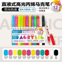 GuangNa 168 Vibrant Colors Acrylic Paint Markers | Bullet Tip (1.2mm) For Sharp Lines | High Coverage & Large Ink Capacity | 14 Sets, 12/Pack - Art, Crafts, Journaling Essential, Gift For Back To School