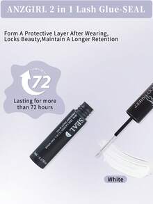 10ml Eyelash Glue And Sealant, Super Strong Adhesive For DIY Eyelash Extension, With 5ml Eyelash Glue Remover, Waterproof Cluster Lash Glue, Eyelash Extension Kit, Makeup Tools - Black - View 5
