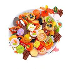 10/20/30/50/100 件微型逼真食品玩具蛋糕、面包、糖果、迷你面包和蛋糕树脂配件 DIY 工艺装饰适用于娃娃屋、生日、节日、圣诞礼物 - 隨機 - 查看 4