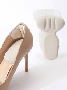 1 Pair/2 Pairs Heel Grips Liner Cushions Inserts For Loose Shoes, Heel Pads Snugs For Shoe Too Big Men Women, Filler Improved Shoe Fit And Comfort, Prevent Heel Slip And Blister  Plain    Basics  Cute    Plain / Plain Toe