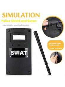 2025 New Costume Set - SWAT Costume Set - Children's Role Play Toys - Grenade - Handcuffs - Baton - COS Props - Parent-Child Interactive Toys - Birthday Gift - Easter Gift - Holiday Gift - Perfect Gift - Gift - Toy