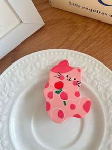 1pc Cute Cartoon Dog Design Hair Clip, Adorable Bangs/Side Clip, Rhinestone Decor, Fashionable Accessory, Claw Clips