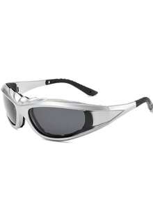 1 Pair Rhombus Pattern Casual Sponge Rimmed Small Frame Fashion Glasses - Multicolor - View 15