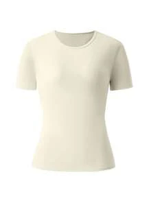 OKP 6pcs Women Outfit Short-Sleeved Suit, Tracksuits Women Set,Casual Women Outfits,Suitable For Yoga, Tennis,Fitness Exercises And Other Activities Summer Women Clothes - Đen + Tím + Vàng - Xem 3