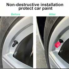 KELEEL 4/8 Pcs Bright Neon Glow-In-The-Dark Tire Valve Caps - Hexagonal Durable ABS Plastic, Fit For Cars, Bicycles, Motorcycles - Fits All Wheel Rim Sizes, Stylish Vehicle Accessories, Bike Accessories, Motorcycle Accessories, Stylish Wheel Caps, Glowindark Feature