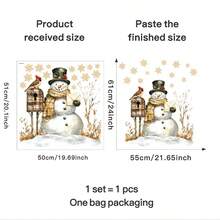 Adesivo da parete rimovibile in PVC con pupazzo di neve e fiocchi di neve - Decorazione festiva per cucina, bagno, camera da letto - Decorazione natalizia con design a pupazzo di neve e sciarpa, decorazione per il bagno | Tema festivo allegro | Adesivo in PVC, decorazioni natalizie, decorazioni di Ognissanti, decorazioni natalizie, decorazioni del Ringraziamento, decorazioni per matrimoni, decorazioni per la casa, decorazioni autunnali, decorazioni per feste di compleanno, forniture per feste, decorazioni per festival indoor, decorazioni per pareti, ornamenti di Ognissanti