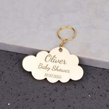 定制云朵造型钥匙扣（10/30/50/100/200 个），是婴儿派对回礼、宾客礼物的完美之选，可批量订购 | 感谢礼品 | 男女皆宜 | 个性化派对礼品，派对热门 - 彩色 - 查看 5