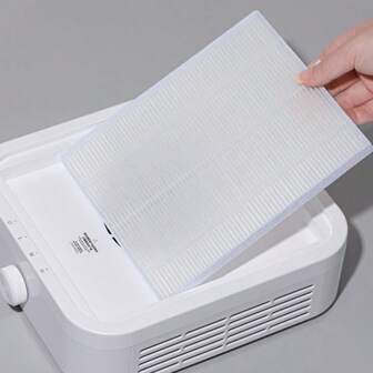 1 pieza Filtro de malla reutilizable para aspiradora de uñas, reemplaza el elemento filtrante de la máquina de polvo de uñas, pantalla de filtro de fibra fina para limpieza y pulido de uñas, accesorio de repuesto para aspiradora de uñas