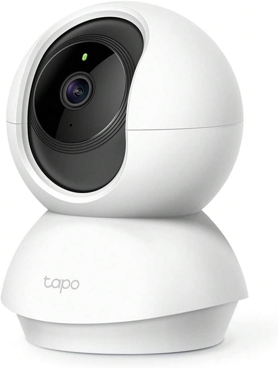 Tapo TP-Link TC70, Cámara Wi-Fi de  Interior,1080P, Cámara IP Domo 360°, Control Remoto de Aplicaciones, Funciona con Alexa - Se convirtió en TC70 - Ver 1