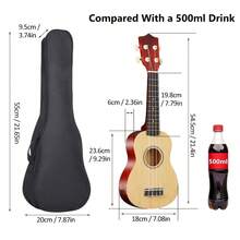 21-Inch Soprano Ukulele With Gig Bag, Strap, Teaching Book, Spare Strings, Pick And Cleaning Cloth Eid Al-Adha Mubarak - Multicolor - View 6