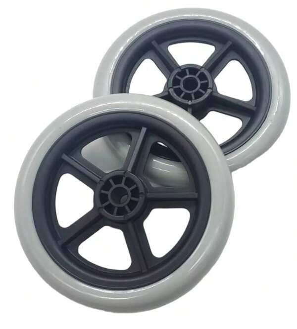 Par de rueda para andadera Rollator 5 pulgadas refacción kit de reemplazo duradero instalación sencilla compatible con caminadores diseño resistente y silencioso
