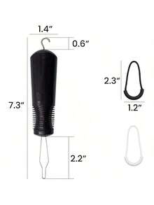 Button Hook And Zipper Pull, Button Hook Dressing Aid With 1pc Zipper Pulls, Button Assist Device With Non-Slip Ribbed Handle For Seniors, Arthritis Sufferers-Shirt, Dress, Collar