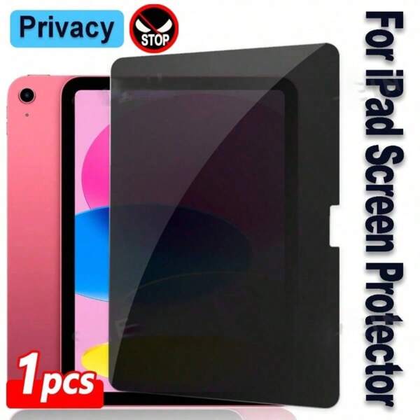 1pc Ipad Privacy Screen Protector, Ipad 10th Generation Case Friendly 9th 11th, Compatible With IPad (2025)/Apple IPad 11th Gen/IPad (11th Generation)/IPad 11-Inch (A16)/Air/Pro/1/2/3/4/5/6/7/8/9/10/11th Gen/7.9/8/9.7/10.2/10.5/10.9/11 Inch/12.9/13/2016/2017/2018/2019/2020/2021/2022/2023/2024/ Screen Protectors Of The Same Model, Including High-Definition Transparent, Bubble Free, Scratch Resistant