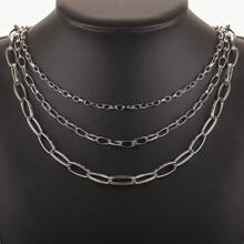 1 M 304 Stainless Steel Cross Chain Necklace O Chain Melon Face Accessories DIY Jewellery Accessories Chain Jewelry Handmade Accessories Materials