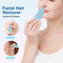 LARGNER LARGNER Rechargeable Electric Shaver, Painless Beauty Set, Portable Trimmer Suitable For Face, Nose, Legs, Armpits, Bikini, Wet & Dry Use, Efficient Hair Removal Tool, Smooth Skin, Easy To Use, Suitable For Travel, Enhance Your Beauty Routine, Multi-Function Shaver Upgrade Your Beauty.