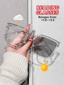 1 件/4 件塑料多色豹纹几何全框 6 屈光度可选，+1.0 至 +2.5 放大倍数女士老花镜适合日常生活办公室阅读商务适合所有脸型