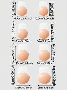 1 对防过敏可重复使用乳贴 - 女士强力粘性硅胶乳贴，防水且提升挺括，衣服下隐形