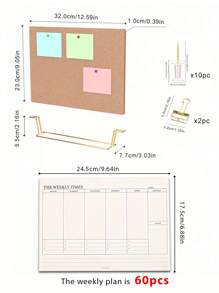 带支架的创意桌面留言板 - 办公室留言板、公告栏、照片展示墙、备忘录提醒展示、学校用品、返校