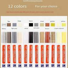 Marcador de lechada de azulejos multicolor, resistente al agua y de secado rápido. Multiusos, apto para baño, cocina, porche, jardín y reparación y renovación de juntas de azulejos. Marcador corrector de color para decoración navideña del hogar. Marcador para embellecer paredes - Multicolor - Ver 6