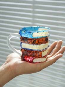 Ins Style Cartoon Glass Cup, Couples Cup/Cold Brew Cup, Coffee Cup/Single Layer Cup, Home Breakfast Milk Cup, Summer Juice Cup/Beverage Cup, Daily Use Water Cup, High Aesthetic Cute Biyeflower Enjoyment Cup
