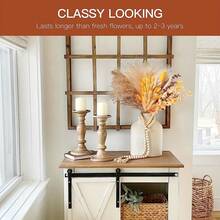 64pcs/Set 17inch Dried Pampas Grass Decor, 64 Stems Pampas Grass Contains Bunny Tails Dried Flowers, Reed Grass Bouquet For Wedding Boho Flowers Home Table Decor, Rustic Farmhouse Party Decorations - 64 cây cỏ Pampas - Xem 7