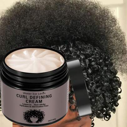 Curl Styling Cream, Maintains Personalized Hairstyle And Protects Hair, Long-Lasting Anti-Frizz; A Perfect Choice For Dry Curly Hair, Suitable For Controlling Frizz And Uneven Edges Of Natural Or Wig Hair, Suitable For Curl Styling And Edge Treatment
