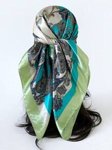 佩斯利花纹单件头巾 90 厘米 复古风格印花头巾 新品上市 - 彩色 - 查看 10