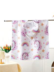 1PC Children's Fleece Bathrobe With Hood,Children's Beach Towels, Swimming Pool Towel, Bath Towel, Bath Towel - Multicolor - View 15