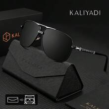 KALIYADI New Men's Birthday Gift Choice Classic Fashion Polarized Sunglasses, Comes With Glasses Case And Cloth, Convenient For Travel Use. Perfect For St. Patrick's Day, Carnival, Easter, Christmas, And Other Occasions.   Eyewear Gear,  Eyewear, Fashion Sunglasses, Durable Frames, High-Quality Optical Components, Stylish Sun Shades, Active Lifestyle Enthusiasts - TMKADYD5062-4 - 查看 1