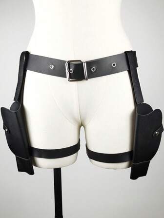 Lara Gun Holster, Western Cowboy Belt Cosplay Costume Accessory Halloween