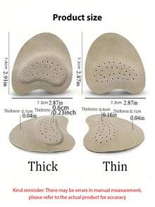 8Pcs (4 Pairs) Women's Sandal Forefoot Pads, High Heels Non-Slip Foot Care Insole Stickers, Self-Adhesive Stickers Body Care In Shoes, Suitable For Travel, Sports, Outdoor, Thick And Versions Are Optional - Multicolor - View 9