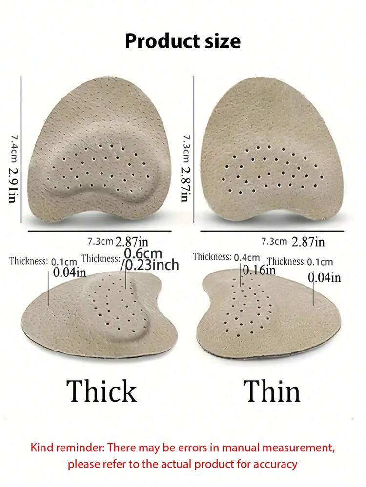 8片装（4双）女式凉鞋前掌垫高跟鞋防滑护足鞋垫贴自粘贴鞋内身体护理适合旅行运动户外厚薄款可选 - 彩色 - 查看 9